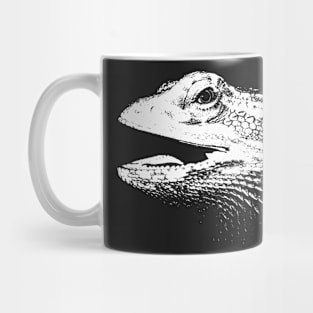 Faded Bearded Dragon Face Mug